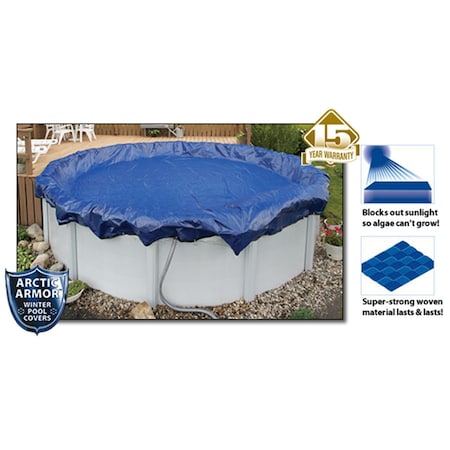 Arctic Armor 15 Year 15' x 30' Oval Above Ground Swimming Pool Winter Covers AR478306